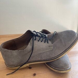 Mens Grey Suede Shoes